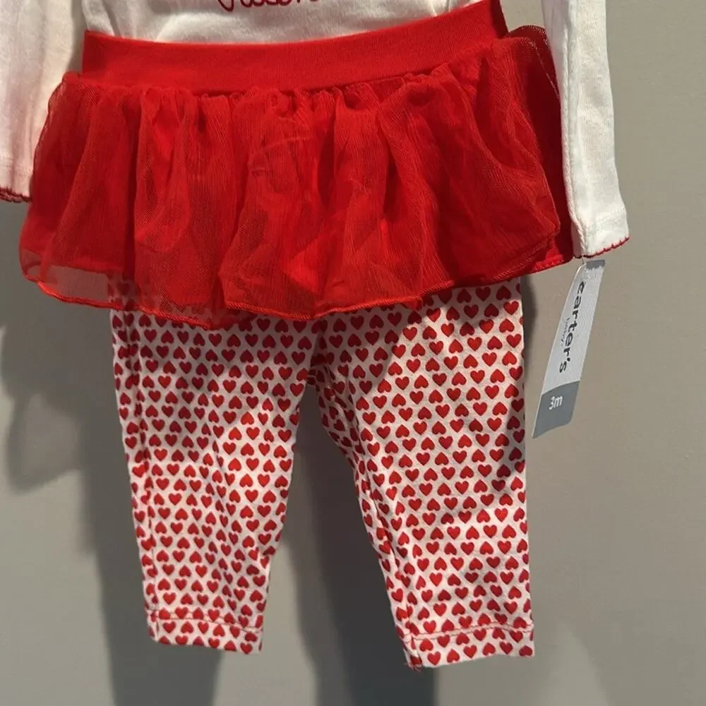 Carter’s 3 Month Baby Valentine’s Day Tutu Two-Piece‎ Set